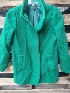 Green Wool Blend Women's Coat J Crew